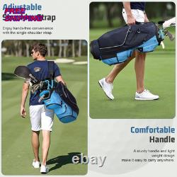 Golf Cart Bag 15 Way Organizer Divider Top Golf Club Cart Bag for Men Blue Navy