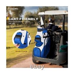 Golf Cart Bag, 15 Way Organizer Divider Top with Handles and Rain Cover