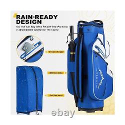 Golf Cart Bag, 15 Way Organizer Divider Top with Handles and Rain Cover