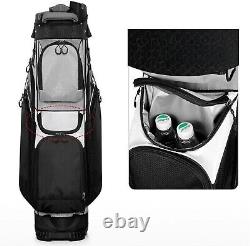 Golf Cart Bag Golf Bags Lightweight with 14 Way Organizer Divider Top Premium