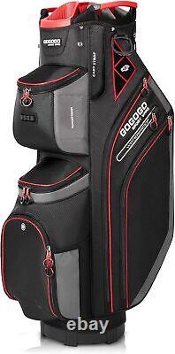 Golf Cart Bag Golf Club Bag with Cooler 14 Way Top Full Length Divider