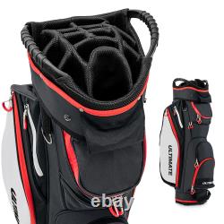 Golf Cart Bag Lightweight & Portable Golf Club Bag with14-Way Full Length Dividers