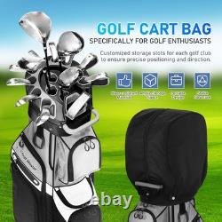 Golf Cart Bag Molded Lock Top Golf Bag with14-Way Full Length Dividers 11 Pockets