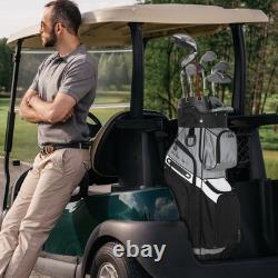 Golf Cart Bag Molded Lock Top Golf Bag with14-Way Full Length Dividers 11 Pockets