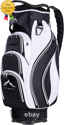 Golf Cart Bag with 14-Way Divider Top, Ample Storage Space, Men'S Golf Bag with