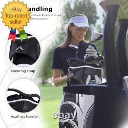 Golf Cart Bag with 14-Way Divider Top, Ample Storage Space, Men'S Golf Bag with