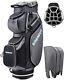 Golf Cart Bag With 14 Way Divider Top, Golf Bag Full Length Putter Well/