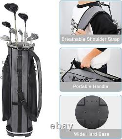 Golf Cart Bag with 14 Way Divider Top, Golf Bag Full Length Putter Well