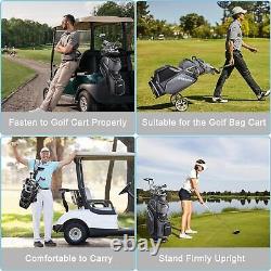 Golf Cart Bag with 14 Way Divider Top, Golf Bag Full Length Putter Well/