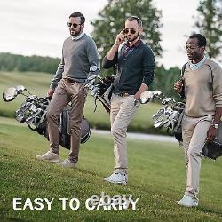 Golf Cart Bag with 14 Way Divider Top, Golf Bag Full Length Putter Well