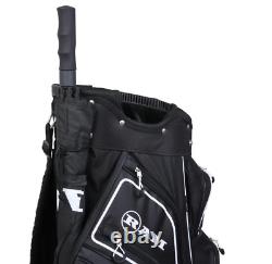 Golf Cart Bag with 14 Way Full Length Divider System Black White