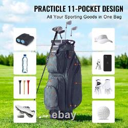 Golf Cart Bag with 14 Way Organizer Divider Top, 36' 11 Pockets Durable Cart Bag
