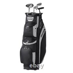 Golf Cart Bag with 14 Way Organizer Divider Top, 36 13 Pockets Premium Ca
