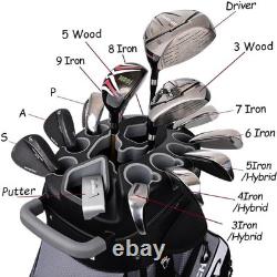 Golf Cart Bag with 14 Way Organizer Divider Top, Premium Cart Bag