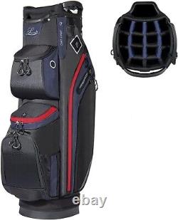 Golf Cart Bag with 14 Way Top Dividers Lightweight Golf Cart Bag with Shoulder