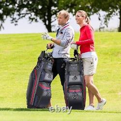 Golf Cart Bag with 14 Way Top Dividers Lightweight Golf Cart Bag with Shoulder