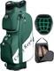 Golf Cart Bag14 Way Full Length Divider Top Lightweight With Cooler Dark Green