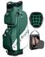 Golf Cart Bag14 Way Full Length Divider Top Lightweight With Dark Green