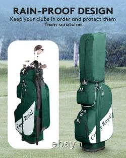 Golf Cart Bag14 Way Full Length Divider Top Lightweight with Dark Green