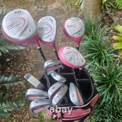 Golf Girl FWS 12 Piece Golf Set RH Graphite Womens Golf Cart Bag Headcovers
