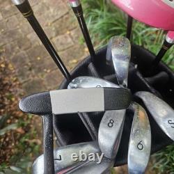 Golf Girl FWS 12 Piece Golf Set RH Graphite Womens Golf Cart Bag Headcovers