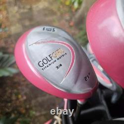 Golf Girl FWS 12 Piece Golf Set RH Graphite Womens Golf Cart Bag Headcovers
