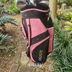 Golf Girl FWS 12 Piece Golf Set RH Graphite Womens Golf Cart Bag Headcovers
