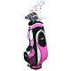 Golf Girl Fws2 Lady Lefty Pink Hybrid Club Set & Cart Bag