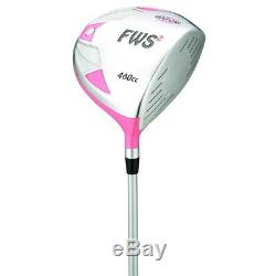 Golf Girl FWS2 PETITE Lady Pink Hybrid Club Youth Set & Cart Bag