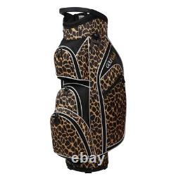 Golf Girl Ladies 14 Way Cart Bag Leopard Skin