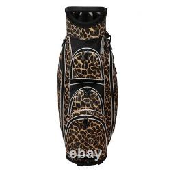 Golf Girl Ladies 14 Way Cart Bag Leopard Skin