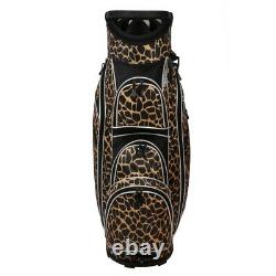 Golf Girl Ladies 14 Way Cart Bag Leopard Skin