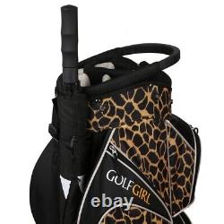 Golf Girl Ladies 14 Way Cart Bag Leopard Skin