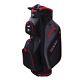 Golf Lightweight Cart Bag With 14 Way Dividers Top Black/grey/red