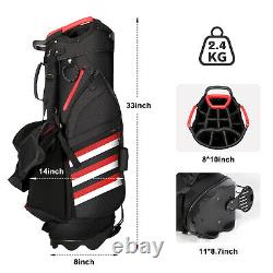 Golf Stand Bag 14 Way Lightweight Golf Club Bags with Full-Length Dividers & Stand