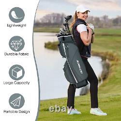 Golf Stand Bag, Lightweight Golf Cart Bag with 14 Way Top Full-Length Club