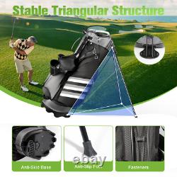 Golf Stand Bag With14Way Top Dividers 6 Pockets Cooler Bag Rain Hood Lightweight