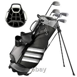 Golf Stand Bag With14Way Top Dividers 6 Pockets Cooler Bag Rain Hood Lightweight