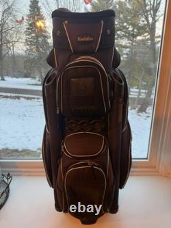 Golf cart bag with 14 way full length dividers