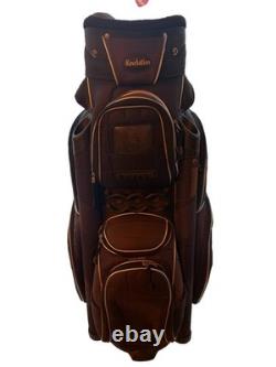 Golf cart bag with 14 way full length dividers
