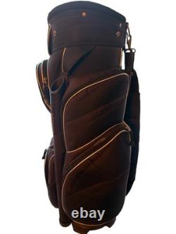 Golf cart bag with 14 way full length dividers