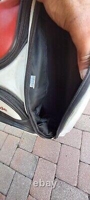 Golf cart staff bag TAYLOR MADE R11 S white red black 6 div all zip work see