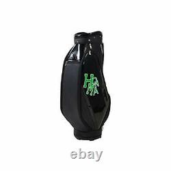 HONMA Golf Men's Cart Caddy Bag Dancing LOGO 9 x 47 inch 2.9kg Black CB12113