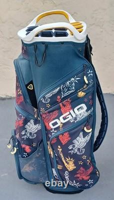 HTF OGIO WOODE 15 Way Golf Cart Bag USA LADY LIBERTY TRUST Pattern Unisex