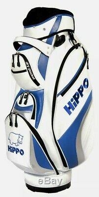 Hippo golf 14 WAY Golf Cart/Trolley Bag Waterproof Material White and blue