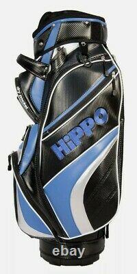 Hippo golf 14 WAY Golf Cart/Trolley Bag Waterproof Material black and blue