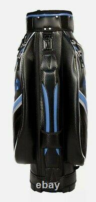 Hippo golf 14 WAY Golf Cart/Trolley Bag Waterproof Material black and blue