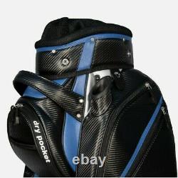 Hippo golf 14 WAY Golf Cart/Trolley Bag Waterproof Material black and blue