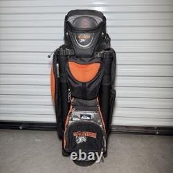Hooters DATREK IDS Golf Cart Bag 15 Way Divider Built In Cooler Rare Damaged