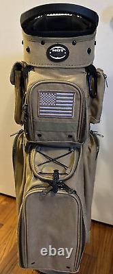 Hot-Z Golf Active Duty Cart Bag Tan/American Flag